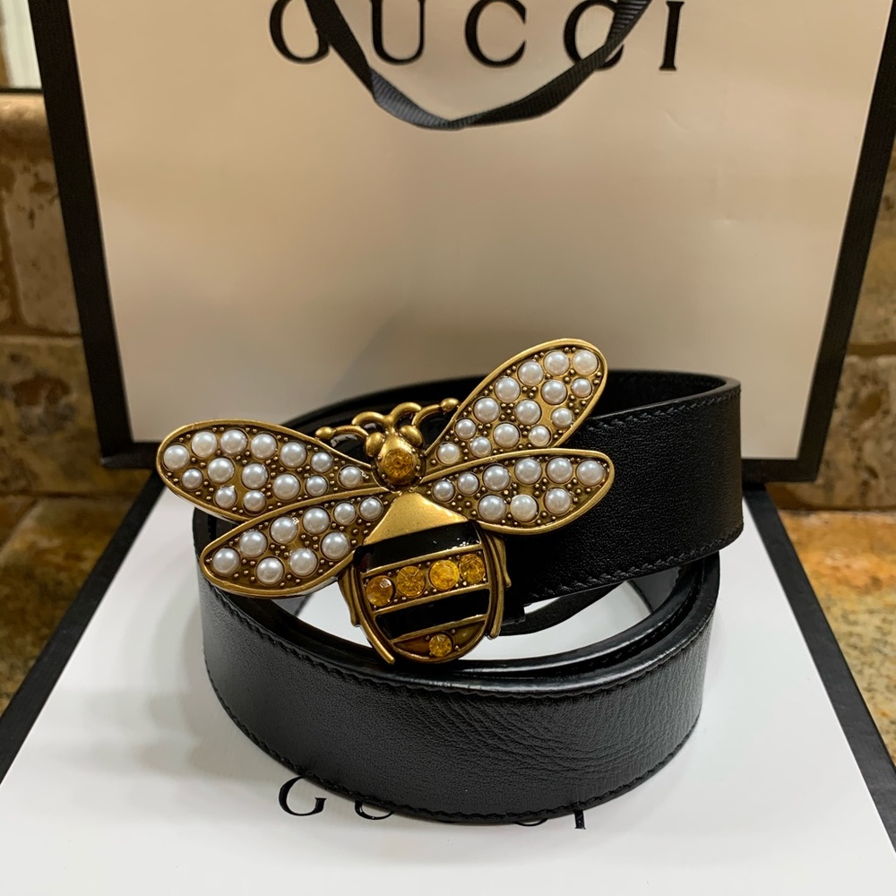 Gucci Queen Margaret Leather Belt